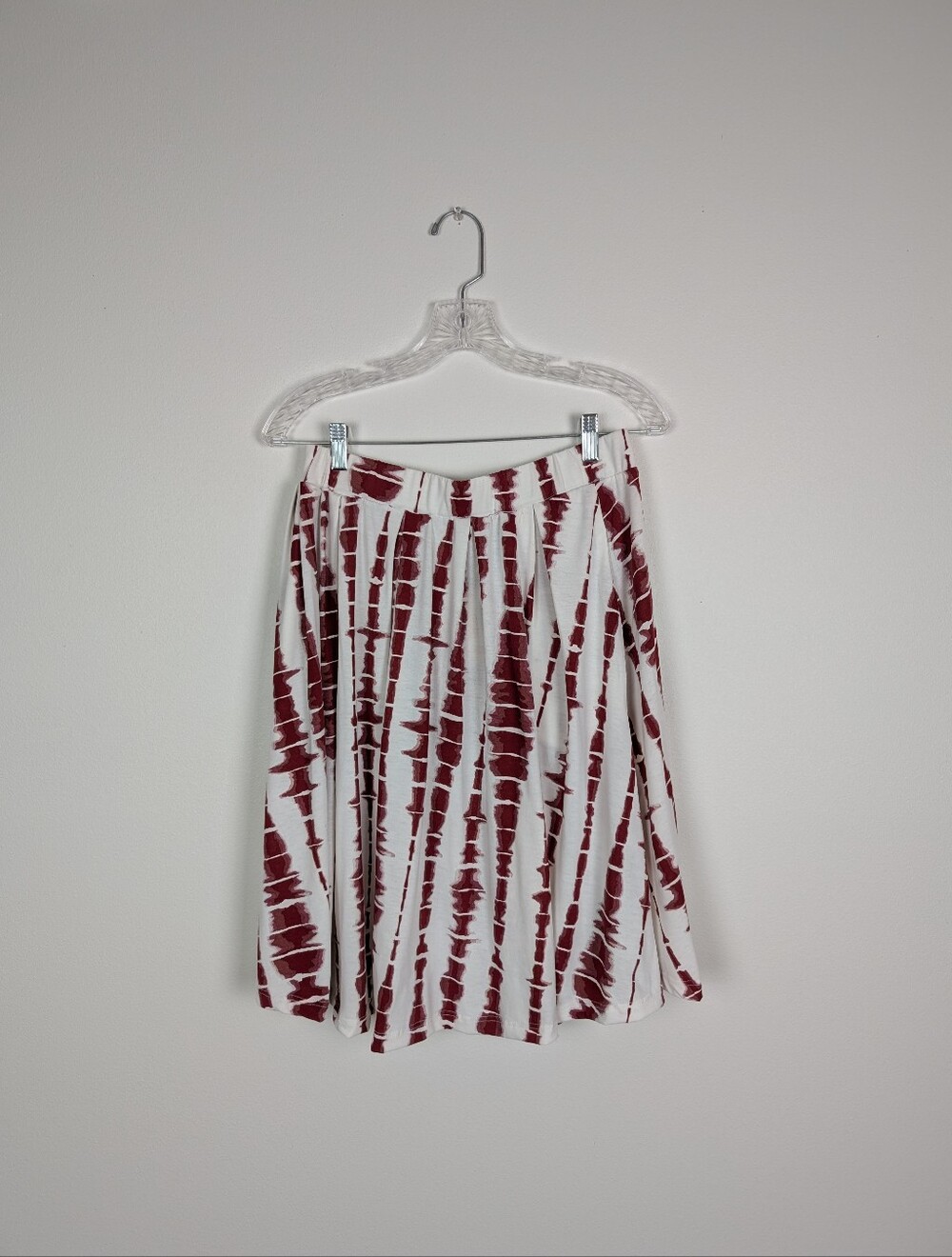 LuLaRoe Red/White Tie Dye Midi Skirt!